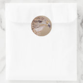 Ferruginous Hawk Runder Aufkleber (Tasche)