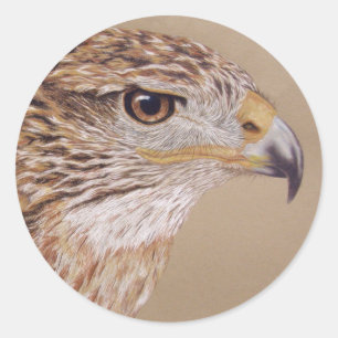 Ferruginous Hawk Runder Aufkleber