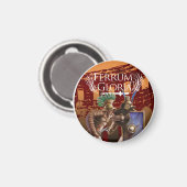Ferrum und Gloria runder Magnet (Vorderseite/Rückseite)
