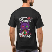 Ferry Fresh Cat Design - Funny Vector T - Shirt (Rückseite)