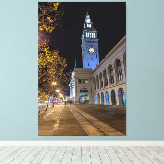 Ferry Gebäude Leinwanddruck (Insitu (Holzboden))