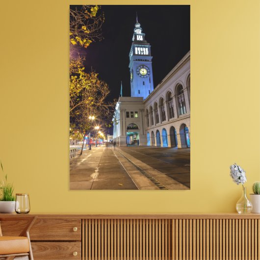 Ferry Gebäude Leinwanddruck (Insitu (Wohnzimmer))