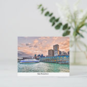 Ferry Gebäude Postkarte (Stehend Vorderseite)