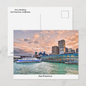 Ferry Gebäude Postkarte (Vorne/Hinten)