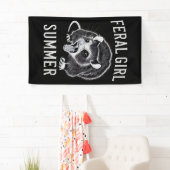 Ferry Girl Summer Opossum Vintag Banner (Insitu)