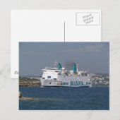 Ferry Isla De Botafoc Postkarte (Vorne/Hinten)