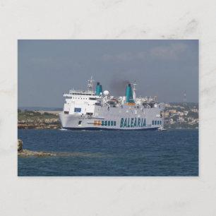 Ferry Isla De Botafoc Postkarte