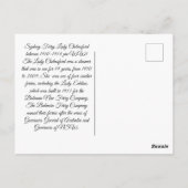 Ferry Lady Chelmsford 1900s Postkarte (Rückseite)