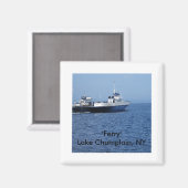 "Ferry" Lake Champlain, NY Magnet (Vorderseite/Rückseite)