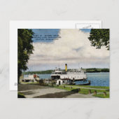 Ferry, Lake Washington, Seattle Vintag Postkarte (Vorne/Hinten)