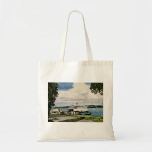 Ferry, Lake Washington, Seattle Vintag Tragetasche