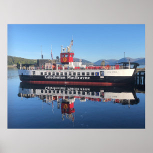 Ferry Loch Riddon, gepflegt in Rothesay, Schottlan Poster