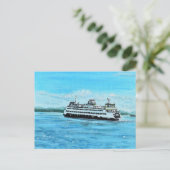 Ferry Painting Postkarte (Stehend Vorderseite)