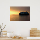 Ferry und Nebel Poster (Küche)