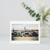 Ferryboote nach Portsmouth & Berkely, VA Postkarte (Stehend Vorderseite)