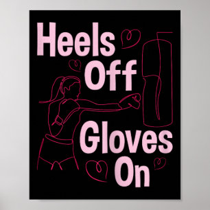 Fersen Frei Handschuhe An - Boxen Kickboxen Kickbo Poster