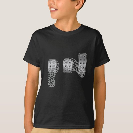 Fersen-Zehe T-Shirt (Vorderseite)