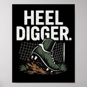 Fersenbagger Fußballschuh Netz Lüfter Zahnrad Desi Poster