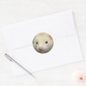 Fersenwand Runder Aufkleber (Umschlag)