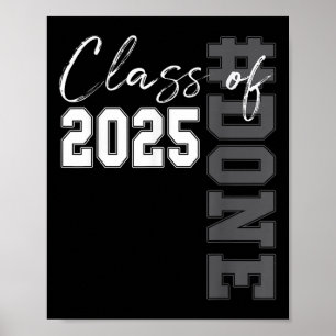 Fertig Cl of 2025 Graduate Funny 2025 Abschluss Se Poster