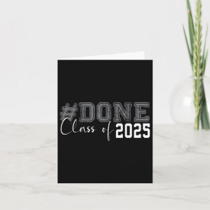 Fertig Cl von 2025 Abschluss für ihren Grad Senior Karte