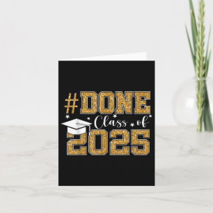 Fertig Cl von 2025 Abschluss Senior 2025 Graduate Karte