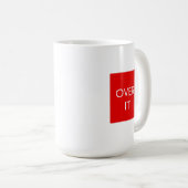 "FERTIG DAMIT" Statement Grafik T-Shirt Design Kaffeetasse (VorderseiteRechts)