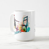 Fertig: Der ultimative Slam Dunk Basketball Trend Kaffeetasse (Vorderseite Links)
