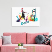 Fertig: Der ultimative Slam Dunk Basketball Trend Leinwanddruck (Insitu (Wohnzimmer))