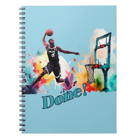 Fertig: Der ultimative Slam Dunk Basketball Trend Notizblock (Vorderseite)