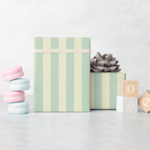 Fertig-grüne und gelbe Streifen Geschenkpapier