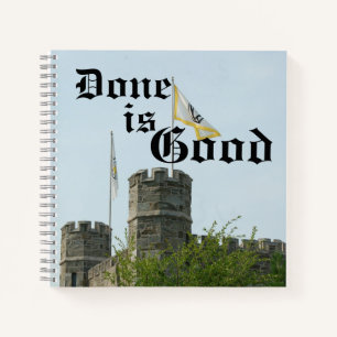 Fertig ist Good Bryn Mawr Great Hall Towers Notizblock
