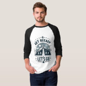 fertig machen, Männer gehen 3/4 weiß T-Shirt (Vorne ganz)