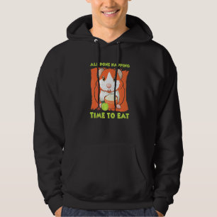 Fertig mit dem Nickerchen Zeit zum Fressen Meersch Hoodie