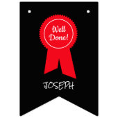 Fertig Rote Rosette, kundenspezifisches Foto - Per Wimpelkette (Zweite Fahne)