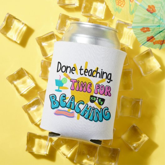 Fertig Unterricht. Zeit zum Begehen mit Sonnensche Dosenkühler (In Situ Sommer)