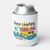 Fertig Unterricht. Zeit zum Begehen mit Sonnensche Dosenkühler (Kanne Vorderseite)