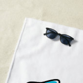 Fertig Unterricht. Zeit zum Begehen mit Sonnensche Strandtuch (Beispiel)