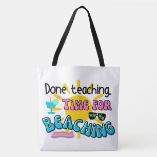 Fertig Unterricht. Zeit zum Begehen mit Sonnensche Tasche