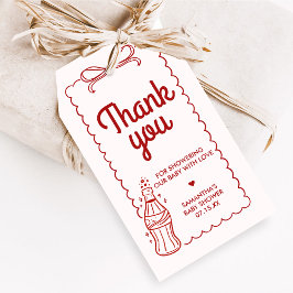 Fertig zum Knallen Sodawasser-Baby-Shower-Geschenk Geschenkanhänger