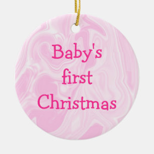 Fertigen erste Verzierung des Babys Weihnachts, Keramik Ornament