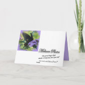 Fertigen geheime Schwester Toilette-Bfly besonders Karte (Rückseite)