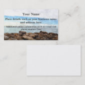 Fertigen Sie Aquarell-Strand-Szenen-Visitenkarten Visitenkarte (Vorne/Hinten)