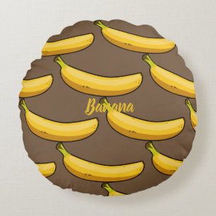 Fertigen Sie Banane besonders an Rundes Kissen