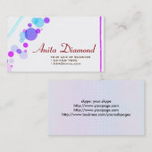 Fertigen Sie beide Seiten der blauen Blasen Visitenkarte (Vorne/Hinten)