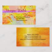 Fertigen Sie beide Seiten des Fiesta-Aquarells Visitenkarte (Vorne/Hinten)