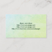 Fertigen Sie beide Seiten des grünen Spritzens Visitenkarte (Rückseite)