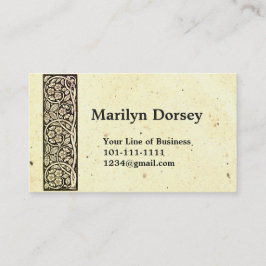 Fertigen Sie beide Seiten des Hafer-Papiers und Visitenkarte