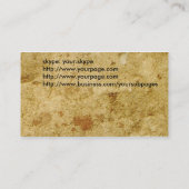 Fertigen Sie beide Seiten des Holzes, des Steins Visitenkarte (Rückseite)