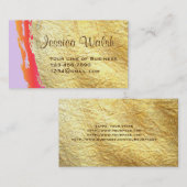 Fertigen Sie beide Seiten von Gold-und FarbeSwash Visitenkarte (Vorne/Hinten)
